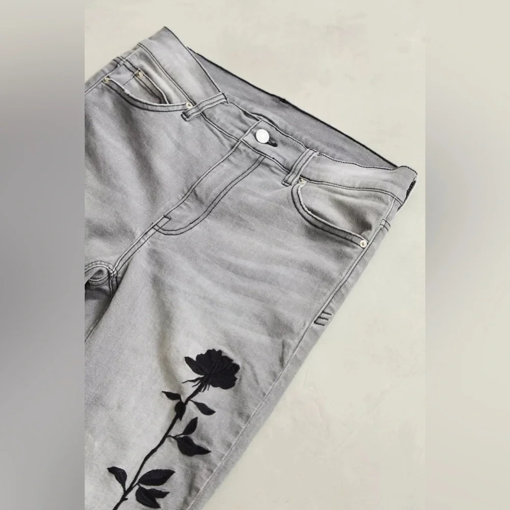 Urban Outfitters Embroidered Skinny Jeans